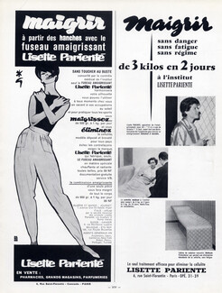Lisette Parienté 1960 René Gruau, Amaigrissants Clothes