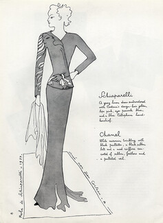 Schiaparelli 1937 Haute Couture Jean Cocteau