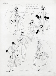 Erte 1917 The Motorist's Costumes