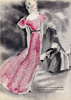 Molyneux 1937 Evening Gown, Mariette Lydis