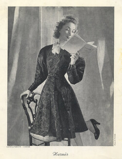 Hermès (Couture) 1945 Dress