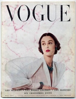 Vogue Paris 1951 May Wedding Dresses Robert Doisneau