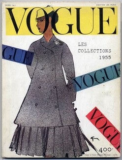 Vogue Paris France 1955 March Gruau Collections
