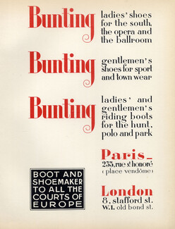 Bunting (Boot and Shoemaker) 1928 Lithograph PAN P.Poiret