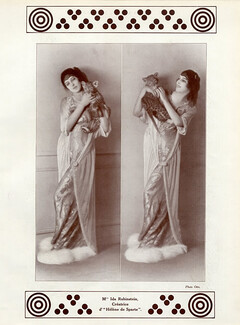Ida Rubinstein 1912 "Hélène de Sparte" Theatre Costume