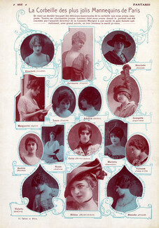 Mannequins de Paris 1914 Models... Germaine (Paquin) Elisabeth (Doeuillet) Adelina (Bulloz) Violette (Redfern) Blanche (Drecoll)