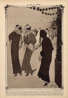 André Pécoud 1914 "Au Bal de l'Opéra" Masquerade Ball
