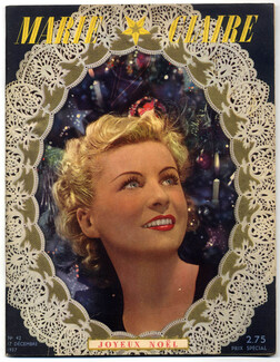 Marie Claire 1937 N°42 Christmas François Mauriac Marty Carole Lombard Dorothy Lamour