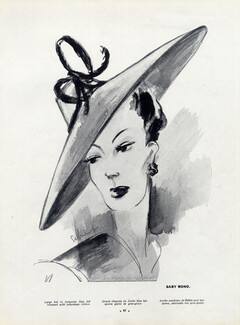Gaby Mono (Hat) 1940 Schompré