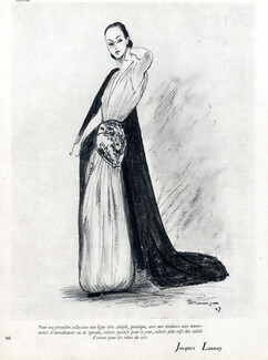 Jacques Launay 1947 Evening Gown, Pierre mourgue