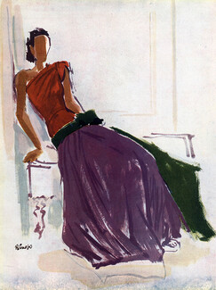 Grès (Germaine Krebs) 1946 Evening Gown, Reinoso