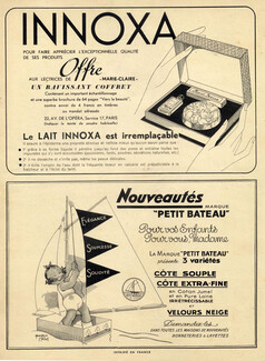 Innoxa (Cosmetics) & Petit Bateau 1937