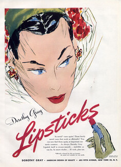 Dorothy Gray 1944 Lipsticks