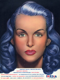 Imédia (L'Oréal) 1949 Dyes for hair, Hairstyle