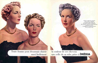 Imédia (L'Oréal) 1950 Dyes for hair, Hairstyle