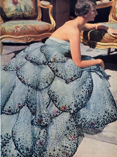 Christian Dior 1949 Horst Evening Gown Fashion Photography