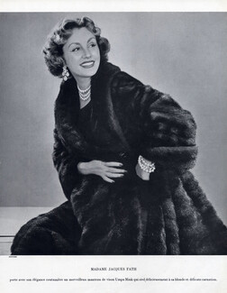 Mrs Jacques Fath 1950 Fur Coat, Philippe Pottier