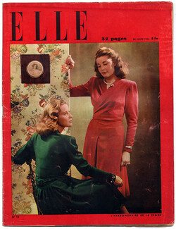 ELLE (Belgique) N°18 du 28 Mars 1946 Françoise Giroud
