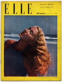 ELLE (Belgique) N°32 du 4 Juillet 1946 Jacques Fath, Balenciaga, Schiaparelli, René Gruau