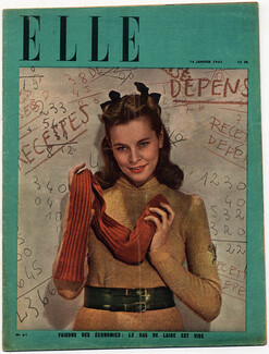 ELLE N°61 du 14 Janvier 1947 Vanina de War, 24 pages