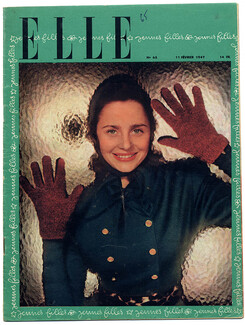ELLE N°65 du 11 Février 1947 Madeleine de Rauch Schiaparelli Véra Boréa Lucien Lelong