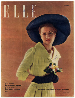 ELLE N°86 du 8 Juillet 1947 Lucien Lelong Pierre Balmain