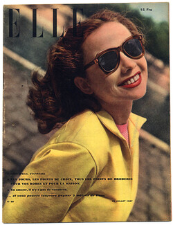 ELLE N°89 du 29 Juillet 1947 Lucien Lelong Schiaparelli Frères Lissac