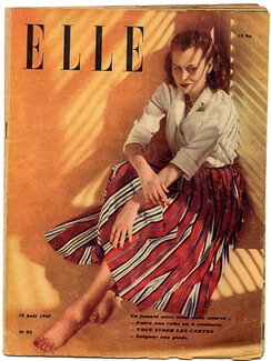 ELLE N°92 du 19 Août 1947 Christian Dior