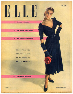 ELLE N°103 du 4 Novembre 1947 Christian Dior René Gruau, 32 pages