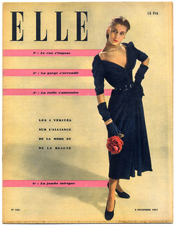 ELLE N°103 du 4 Novembre 1947 Christian Dior René Gruau
