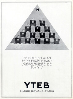 Yteb (Perfumes) 1929 Numéro 14, Art Deco Style
