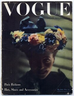 British Vogue May 1945 Paris Fashions. Hats, Shoes and Accessories, 92 pages
