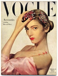 British Vogue February 1948 Accessories, Hats and Shoes. Erwin Blumenfeld, Cartier, 104 pages