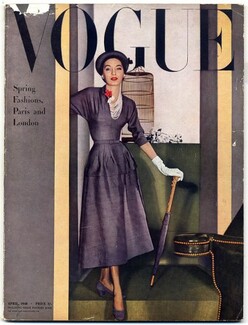 British Vogue April 1948 Spring Fashions, Paris and London, Clifford Coffin, 114 pages