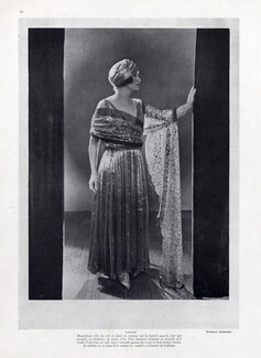 Jeanne Lanvin 1925 Evening Gown, Wladimir Rehbinder