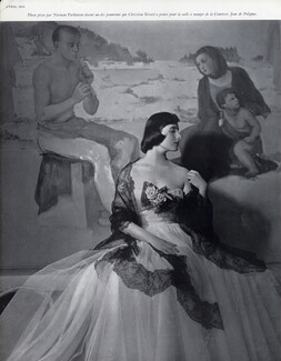 Jeanne Lanvin 1950 Décor Christian Bérard, Photo Norman Parkinson