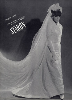 Jacques Griffe 1963 Wedding Dress, Staron