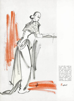 Raphaël 1947 Evening Gown, Fernando Bosc