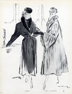 Martin & Visons Fourreurs (Fur Coat) 1947 A. Delmar