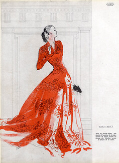 Nina Ricci 1946 Evening Gown, Pierre Pages