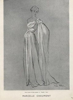 Marcelle Chaumont 1949 Pierre Simon, Evening Gown