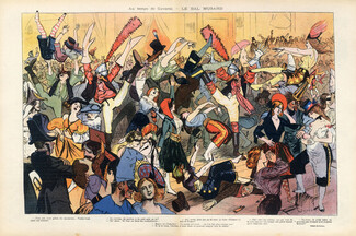 Guydo 1903 Au temps de Gavarni Le Bal Musard, Masquerade Ball Carnival