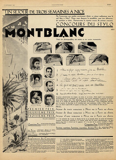 Montblanc (Pens) 1927 Portraits Spinelly, Simon Girard, Damia, M. Tramel, Gaby Morlay