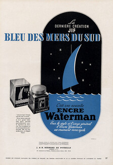 Waterman 1947 Bleu des Mers du Sud