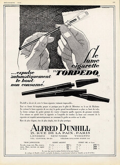 Alfred Dunhill 1929 Fume Cigarette Torpedo
