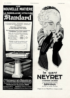 Neyret Gloves 1933 Sphinx, René Vincent