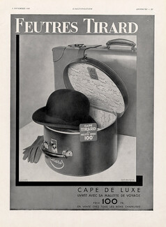 Tirard (Men's Hats) 1932 Hatbox, Jacques Branger, Théo Brugière