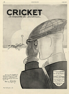 Cricket 1927 Sportsman, Horse Racing, Autograph André de Fouquières