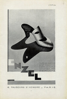 Perugia 1929 Enzel Shoes, Art Deco Style