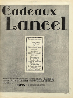Lancel 1926 Address 3 Boulevard des Italiens, Paris